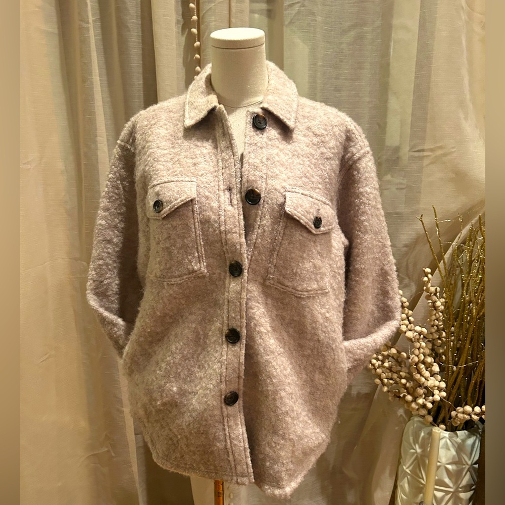 Hudson Wool Shacket XS Oversized